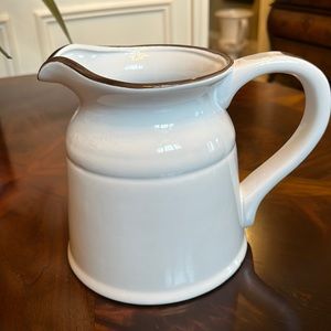 NWT Farmhouse Ceramic Pitcher